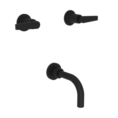 Newport Brass Tub Faucet, Flat Black, Wall 3-2975-56
